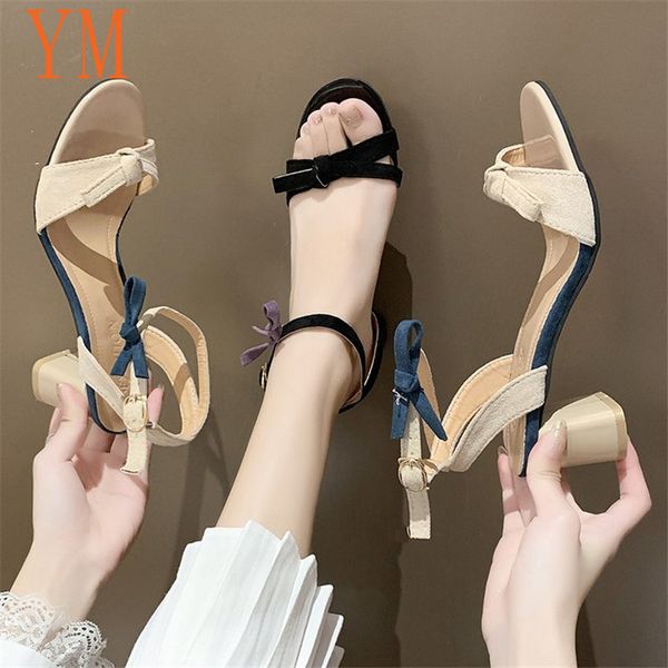 sandals 2021 black butterfly-knot flock gladiator women open toe buckle band shoes woman thick high heels sandalias femme
sandals 2021 black butterfly-knot flock gladiator women open toe buckle band shoes woman thick high heels sandalias femme