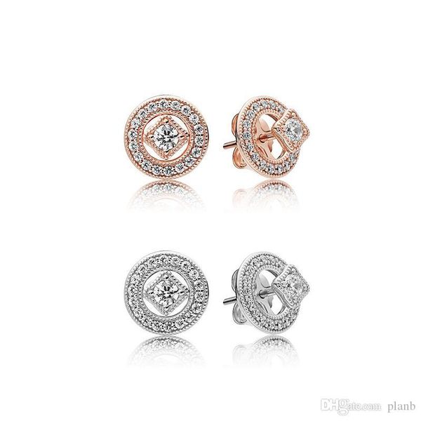 18k rose gold vintage allure earrings original box for pandora 925 sterling silver cz diamond women girls gift stud earring set, Golden;silver
18k rose gold vintage allure earrings original box for pandora 925 sterling silver cz diamond women girls gift stud earring set, Golden;silver