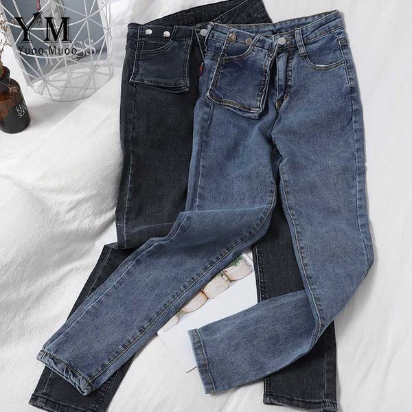 yuoomuoo fashion big pockets boyfriend jeans for women 2020 good quality soft korean high waist denim pants skinny pencil pants, Blue
yuoomuoo fashion big pockets boyfriend jeans for women 2020 good quality soft korean high waist denim pants skinny pencil pants, Blue