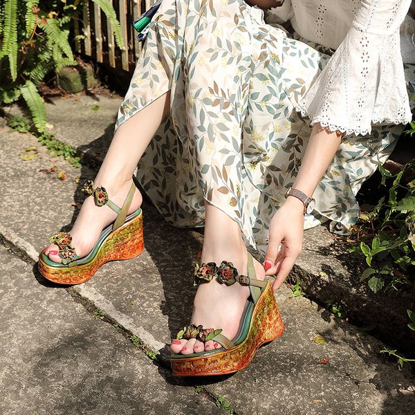 vallu 2020 new sandals female handmade leather flowers ethnic style ladies summer high heels, Black
vallu 2020 new sandals female handmade leather flowers ethnic style ladies summer high heels, Black