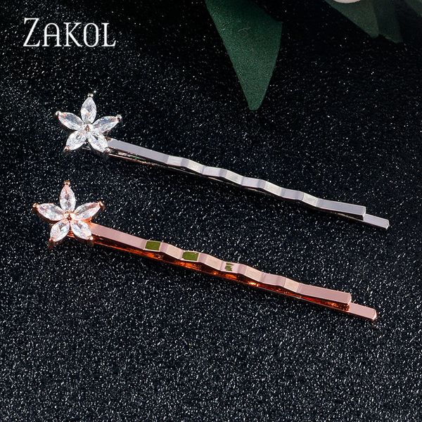 zakol fashion style cute cubic zirconia flower jewelry bridal wedding hair pins accessaries factory sale fshp042, Golden;silver
zakol fashion style cute cubic zirconia flower jewelry bridal wedding hair pins accessaries factory sale fshp042, Golden;silver