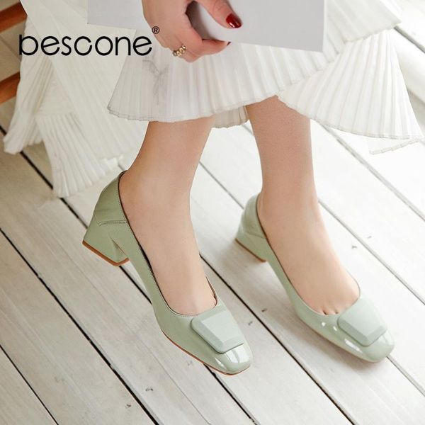 bescone pumps women genuine leather career shallow concise solid plain square toe pumps low heel casual shoes bo486, Black
bescone pumps women genuine leather career shallow concise solid plain square toe pumps low heel casual shoes bo486, Black
