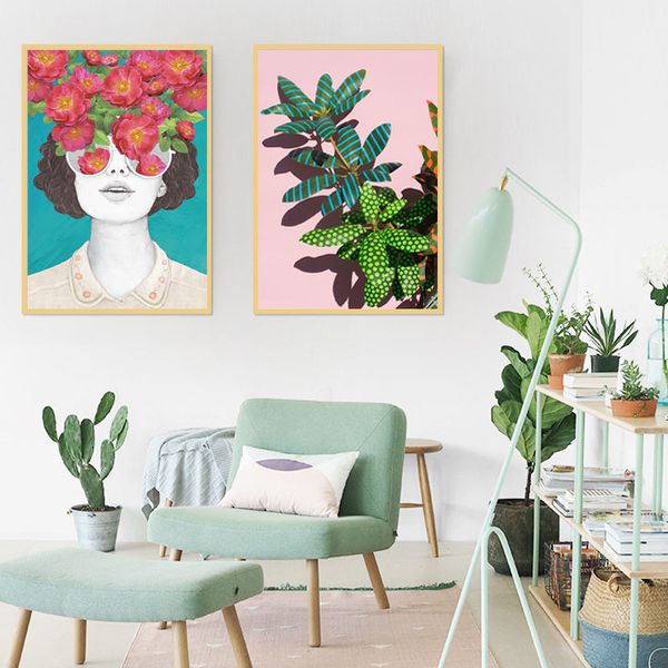 nordic red flower girl posters and prints wall art canvas painting green leaf canvas art wall pictures for living room unframed
nordic red flower girl posters and prints wall art canvas painting green leaf canvas art wall pictures for living room unframed