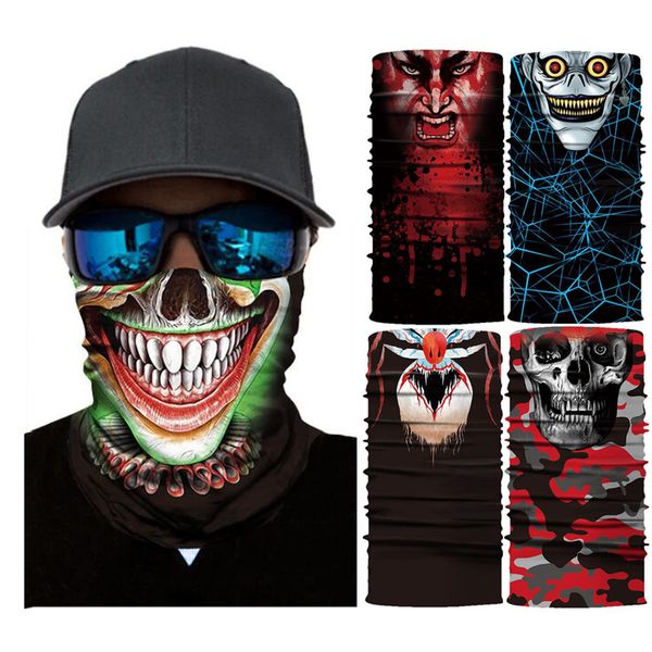headwear magic scarf balaclava summer terror clown skeleton ghost face headband scarf multifunctional halloween bandana top, Black
headwear magic scarf balaclava summer terror clown skeleton ghost face headband scarf multifunctional halloween bandana top, Black