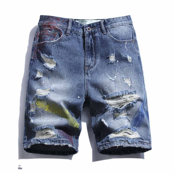 20ss summer new fashion men's wear hole shorts street old worn hole denim shorts men hair stylist casual jeans size -3xl, Blue
20ss summer new fashion men's wear hole shorts street old worn hole denim shorts men hair stylist casual jeans size -3xl, Blue