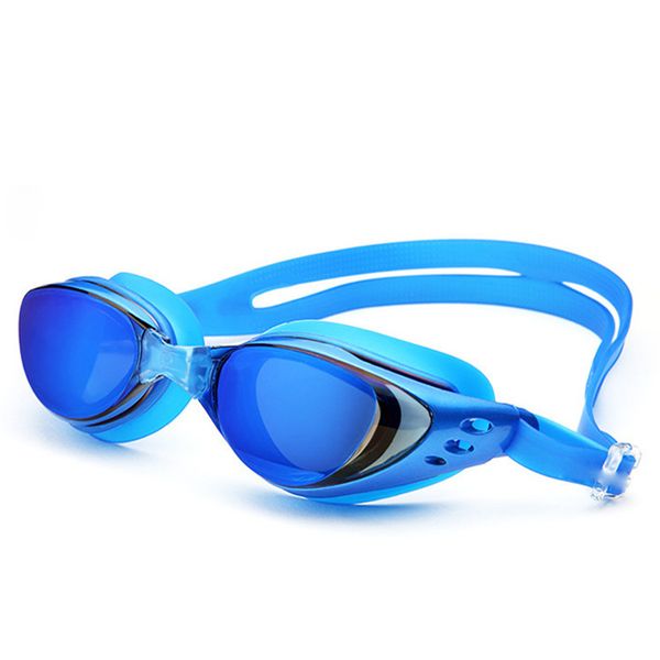 Plain Glass Electroplated Swimming Glasses Uv-protection Waterproof Anti-fog Large Frame Swimming Goggle Set Swim Appliance /30