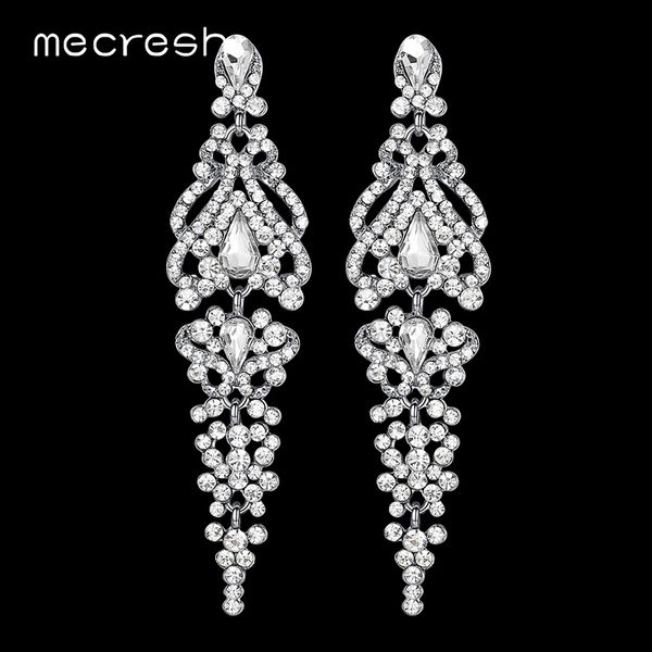 mecresh simple wedding drop earrings for women clear crystal bridal bridesmaid long hanging earrings engagement jewelry eh291, Silver
mecresh simple wedding drop earrings for women clear crystal bridal bridesmaid long hanging earrings engagement jewelry eh291, Silver