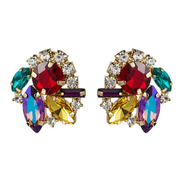 fashion colored diamond glass diamond rhinestone super flash full diamond earrings female personality super fairy earrings earrings, Golden
fashion colored diamond glass diamond rhinestone super flash full diamond earrings female personality super fairy earrings earrings, Golden