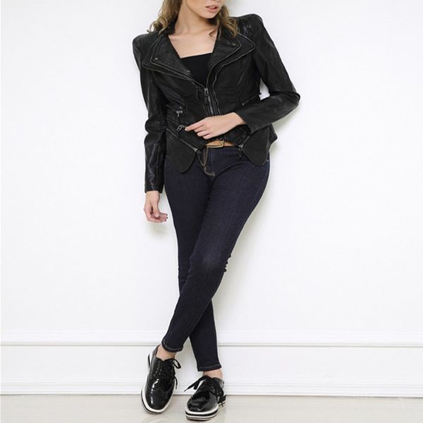 women's leather & faux jacket turn-down collar casual 2021 fashion women black coat pockets zipper jackets
women's leather & faux jacket turn-down collar casual 2021 fashion women black coat pockets zipper jackets