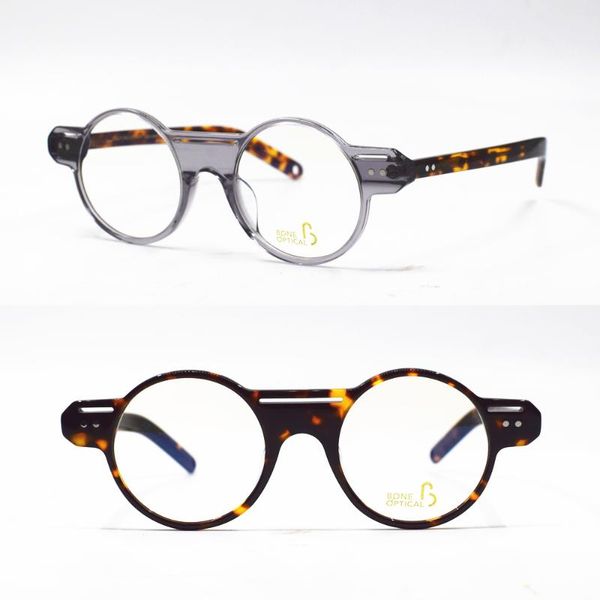 hand made vintage 47mm round medium acetate full rim eyeglass frames rx glasses myopia prescription optical glasses frame, Black
hand made vintage 47mm round medium acetate full rim eyeglass frames rx glasses myopia prescription optical glasses frame, Black