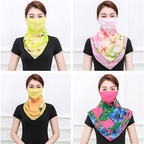 colourful women floral print sun protection breathable chiffon neck scarf face mask-veil masque reutilisable bandana headwear, Blue;gray
colourful women floral print sun protection breathable chiffon neck scarf face mask-veil masque reutilisable bandana headwear, Blue;gray