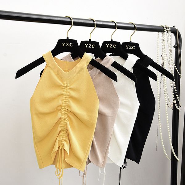 stretchable knit v neck crop camis summer women solid camisole tank shirt for female, White
stretchable knit v neck crop camis summer women solid camisole tank shirt for female, White