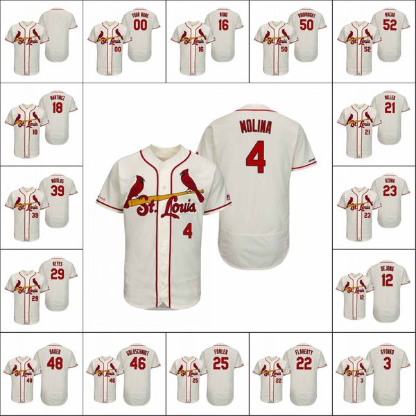 st. louis cardinals men #4 yadier molina 46 paul goldschmidt 3 jedd gyorko wainwright women youth authentic custom jersey, Black
st. louis cardinals men #4 yadier molina 46 paul goldschmidt 3 jedd gyorko wainwright women youth authentic custom jersey, Black