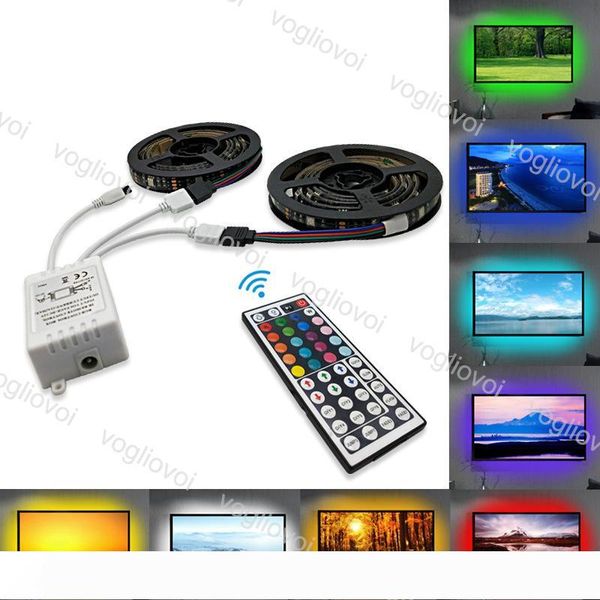 led strip dc5v usb 5050 rgb for tv background lighting non waterproof 30leds m with 24 44key controller 1m 2m 5m set epacket
led strip dc5v usb 5050 rgb for tv background lighting non waterproof 30leds m with 24 44key controller 1m 2m 5m set epacket