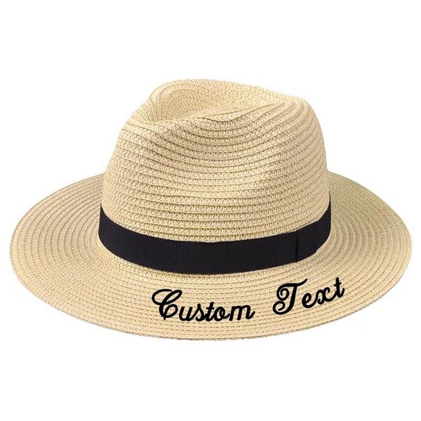 embroidery personalized custom text name sun large brim straw outdoor beach summer er hat t200715, Blue;gray
embroidery personalized custom text name sun large brim straw outdoor beach summer er hat t200715, Blue;gray