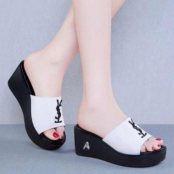 women's summer 2019 new fashion outdoor thick-soled mid-heel all-match and slippers sandals white sandals muffin wedge slippers
women's summer 2019 new fashion outdoor thick-soled mid-heel all-match and slippers sandals white sandals muffin wedge slippers