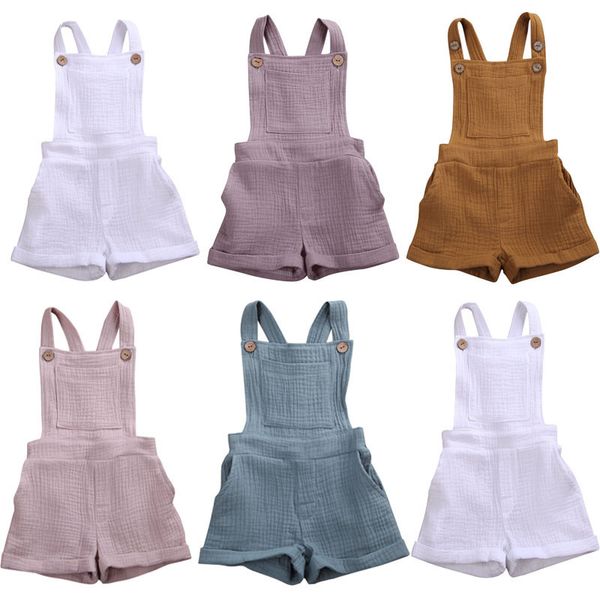 newborn baby jumpsuits summer boys girls cotton linen button romper for infant one-piece sleeveless kids baby suspender rompers t200721, Blue
newborn baby jumpsuits summer boys girls cotton linen button romper for infant one-piece sleeveless kids baby suspender rompers t200721, Blue