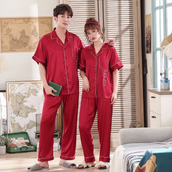 elnxi pajamas women's summer short-sleeved trousers thin-style internet celebrity same-style ice silk men's enlarged clothes home, Blue;red
elnxi pajamas women's summer short-sleeved trousers thin-style internet celebrity same-style ice silk men's enlarged clothes home, Blue;red