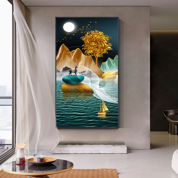 modern abstract landscape art line porch mural decoration canvas painting wall pictures for living room home decor (no frame
modern abstract landscape art line porch mural decoration canvas painting wall pictures for living room home decor (no frame