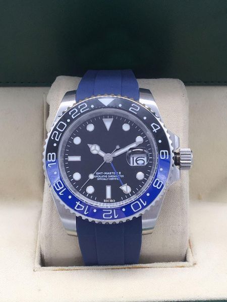 reloj de lujo gmt ceramic bezel men's mechanical stainless steel automatic 2813 movement designer watch master men's fashion watch, Slivery;brown
reloj de lujo gmt ceramic bezel men's mechanical stainless steel automatic 2813 movement designer watch master men's fashion watch, Slivery;brown
