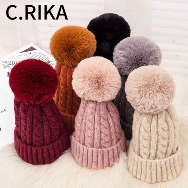 new faxu fur pompom winter hat for women girls knitted hat skullies beanies outdoor thick warm velvet pom pom ski cap bonnet, Blue;gray
new faxu fur pompom winter hat for women girls knitted hat skullies beanies outdoor thick warm velvet pom pom ski cap bonnet, Blue;gray