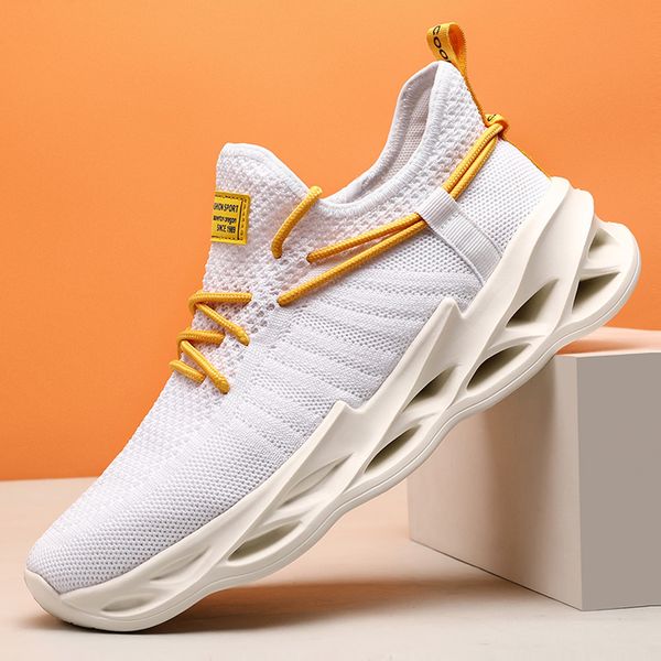 summer breathable men's casual shoes mesh breathable man casual shoes fashion lightweight men sneakers zapatos casuales, Black