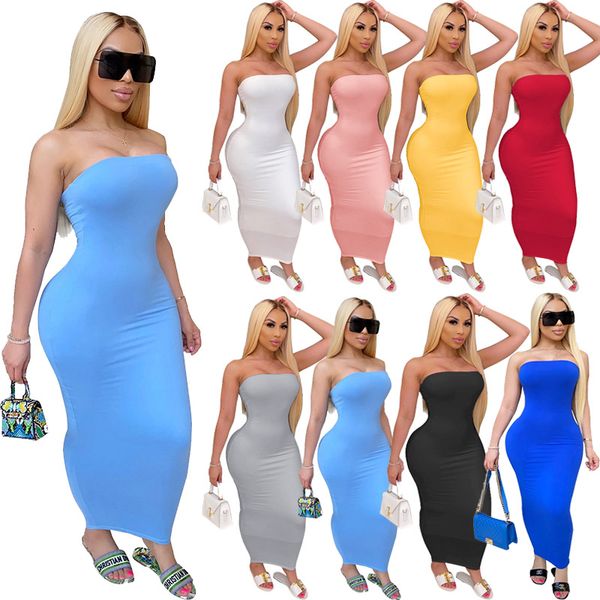 womens club dresses high stretch tight strapless wrap chest bodycon long dress summer fall fashion streetwear s-5xl plus size clothing, White;black
womens club dresses high stretch tight strapless wrap chest bodycon long dress summer fall fashion streetwear s-5xl plus size clothing, White;black
