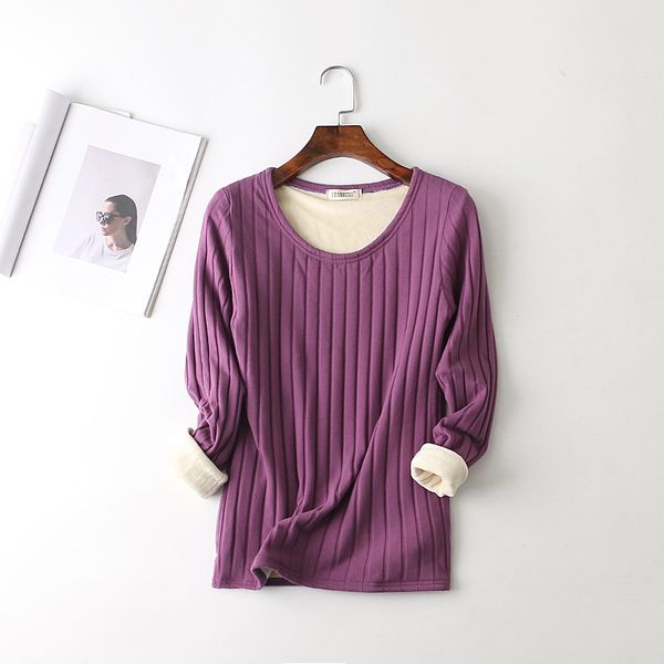 women long sleeve autumn winter warm t-shirt slim fitness striped shirts solid o-neck velvet clothes for women fashion, Black;blue
women long sleeve autumn winter warm t-shirt slim fitness striped shirts solid o-neck velvet clothes for women fashion, Black;blue