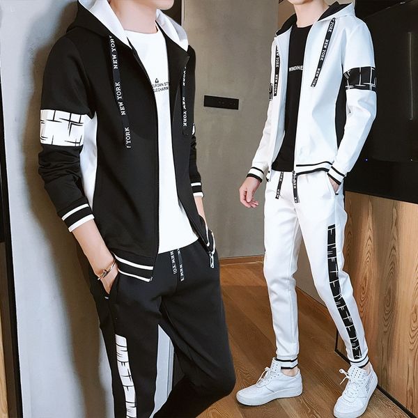 2020 spring men's suit korean style youth hooded coat student casual slim fit trendy coat sweater sweater clothes, Black
2020 spring men's suit korean style youth hooded coat student casual slim fit trendy coat sweater sweater clothes, Black