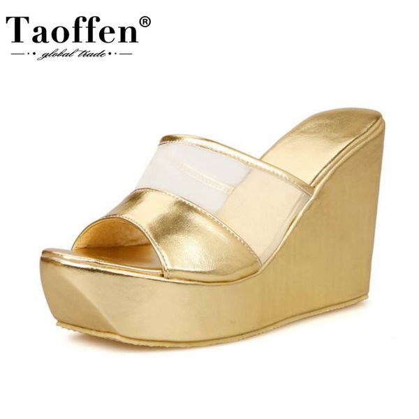 taoffen wedges sandals summer platform women shoes peep toe shoes high heel thick bottom fashion slippers size 33-43, Black
taoffen wedges sandals summer platform women shoes peep toe shoes high heel thick bottom fashion slippers size 33-43, Black