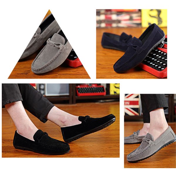 korean men's slip-on shoes, high-quality suede leather loafers, simple casual young men's flat shoes,soft non-slip low band shoe, Black
korean men's slip-on shoes, high-quality suede leather loafers, simple casual young men's flat shoes,soft non-slip low band shoe, Black