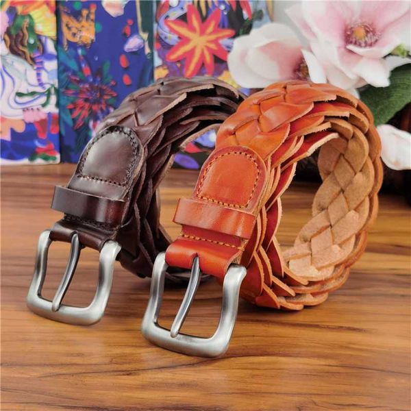 vintage women's belt braided belt luxury leather men ceinture real leather belts for women waist knitted lady mbt0508, Black;brown
vintage women's belt braided belt luxury leather men ceinture real leather belts for women waist knitted lady mbt0508, Black;brown