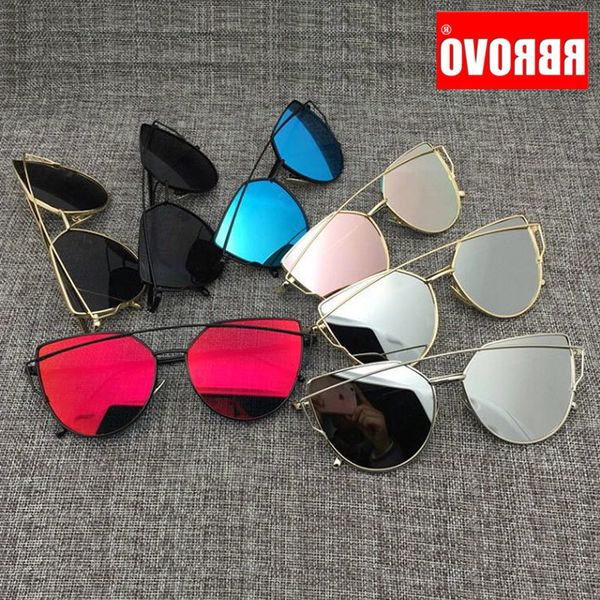 rbrovo 2020 brand designer cat eye sunglasses women vintage metal reflective glasses for women mirror retro oculos de sol gafas, Blue
rbrovo 2020 brand designer cat eye sunglasses women vintage metal reflective glasses for women mirror retro oculos de sol gafas, Blue