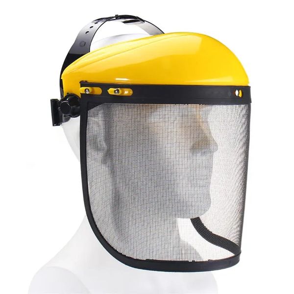 large steel metal mesh visor safety helmet hat for chainsaw brushcutter full face protector mask
large steel metal mesh visor safety helmet hat for chainsaw brushcutter full face protector mask
