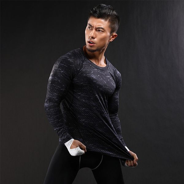 n7srj autumn and winter new long-sleeved printed men's sports quick-drying fitness wear tights tightstights running training stretch to, Black
n7srj autumn and winter new long-sleeved printed men's sports quick-drying fitness wear tights tightstights running training stretch to, Black