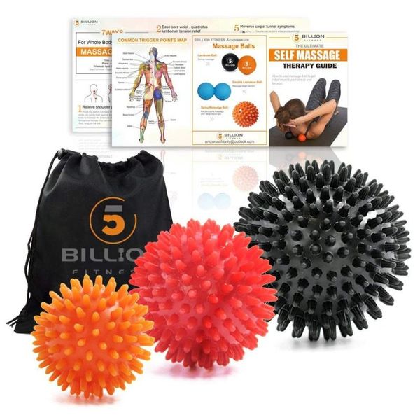 fitness balls 5billion spiky massage set exercise for deep tissue physical therapy, myofascial release & relax muscles
fitness balls 5billion spiky massage set exercise for deep tissue physical therapy, myofascial release & relax muscles