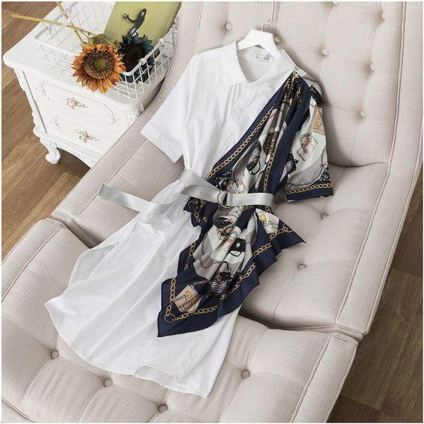 726 2020 autumn lapel neck short sleeve black white gray yellow fashion womens clothes meilunjinpin, White;black
726 2020 autumn lapel neck short sleeve black white gray yellow fashion womens clothes meilunjinpin, White;black