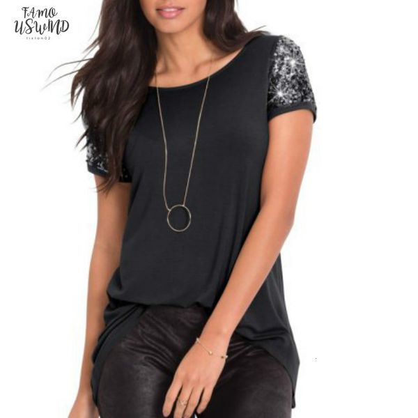 women t shirts sequins patchwork short sleeve casual o neck t shirt jumper pullover shirt irregular khaki red women black, White
women t shirts sequins patchwork short sleeve casual o neck t shirt jumper pullover shirt irregular khaki red women black, White