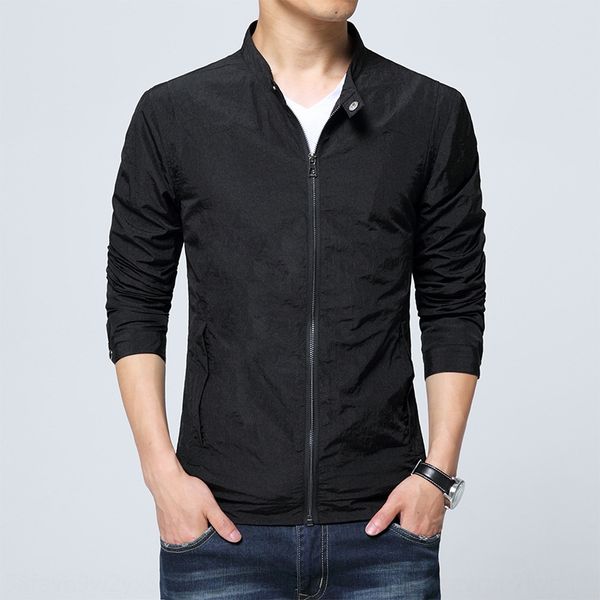 jk3042 crepe de chine solid color stand collar long sleeve men's jacket autumn new casual men's jacket, Black;brown
jk3042 crepe de chine solid color stand collar long sleeve men's jacket autumn new casual men's jacket, Black;brown