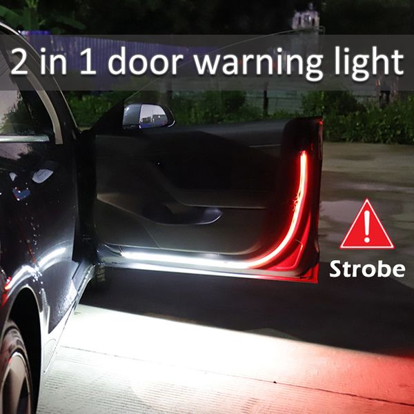 2 pieces drl led lamp strip car door opening warning lights 144led strobe flashing light anti rear-end collision safety lamps welcome light
2 pieces drl led lamp strip car door opening warning lights 144led strobe flashing light anti rear-end collision safety lamps welcome light
