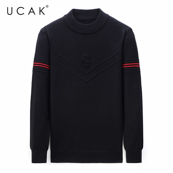 ucak brand striped cotton sweaters men clothing autumn winter fashion streetwear sweater pull homme casual pullover u1126, White;black
ucak brand striped cotton sweaters men clothing autumn winter fashion streetwear sweater pull homme casual pullover u1126, White;black