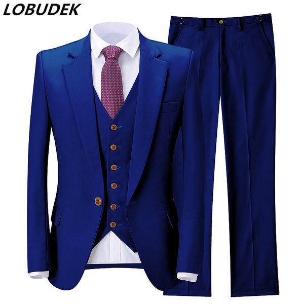 men's suits & blazers men formal suit 3-piece fashion slim business wedding groom tuxedo banquet prom singer host stage (jacket+vest+pa, White;black
men's suits & blazers men formal suit 3-piece fashion slim business wedding groom tuxedo banquet prom singer host stage (jacket+vest+pa, White;black
