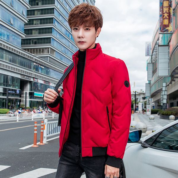 2020 new style men's stand collar thick cotton-padded clothes youth solid color zip warm cotton-padded jacket, Black
2020 new style men's stand collar thick cotton-padded clothes youth solid color zip warm cotton-padded jacket, Black