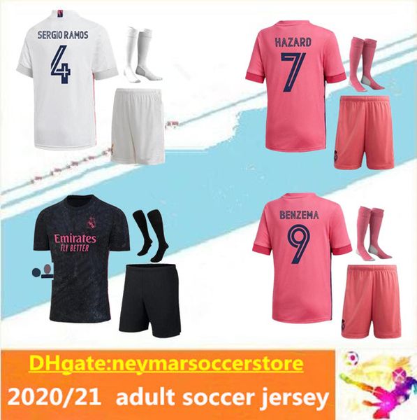2020/21 REAL MADRID soccer jersey HAZARD SERGIO RAMOS BENZEMA camiseta uniforms 2020 2021 MADRID men kit maillot de foot shirts sets, Black
2020/21 REAL MADRID soccer jersey HAZARD SERGIO RAMOS BENZEMA camiseta uniforms 2020 2021 MADRID men kit maillot de foot shirts sets, Black