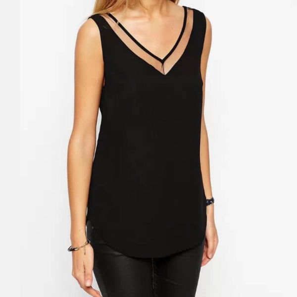 women chiffon blouses sleeveless summer fashion vest shirts black white 2020 new leisure lovely loose tank dhl ing
women chiffon blouses sleeveless summer fashion vest shirts black white 2020 new leisure lovely loose tank dhl ing