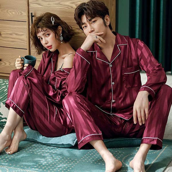 9kfru high-end ice home service simulation silk couple pajamas women's autumn long sleeve simulation silk men's outdoor home wear, Blue;red
9kfru high-end ice home service simulation silk couple pajamas women's autumn long sleeve simulation silk men's outdoor home wear, Blue;red