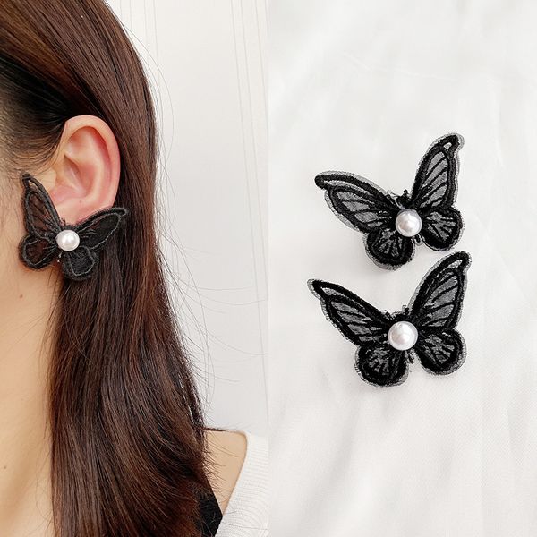 ins designer earrings with lace pearls butterfly black and white minimalist style and nail earrings for girls eh013, Golden
ins designer earrings with lace pearls butterfly black and white minimalist style and nail earrings for girls eh013, Golden