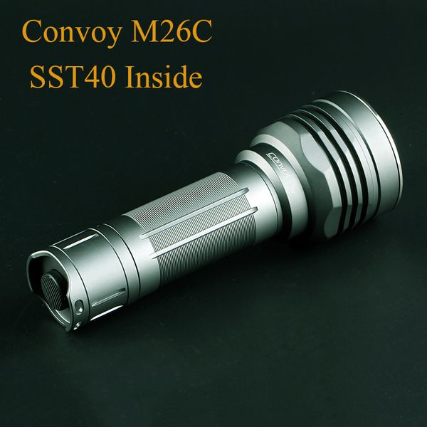 flashlights torches convoy m26c sst40 led long s linterna 26650 torch hunting lamp work light lanterne latarka zaklamp lampe de poche
flashlights torches convoy m26c sst40 led long s linterna 26650 torch hunting lamp work light lanterne latarka zaklamp lampe de poche