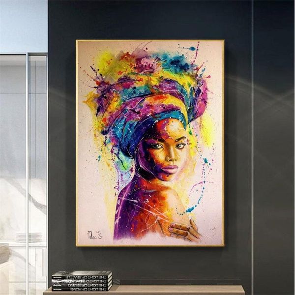 africa women wall posters and print on canvas abstract girl portrait oil paintings scandinavian picture for living room cuadro
africa women wall posters and print on canvas abstract girl portrait oil paintings scandinavian picture for living room cuadro