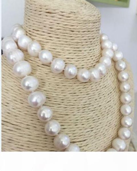 hand knotted natural 10-11 mm white fresh water cultured pearl necklace long 90cm fashion jewelry, Silver
hand knotted natural 10-11 mm white fresh water cultured pearl necklace long 90cm fashion jewelry, Silver